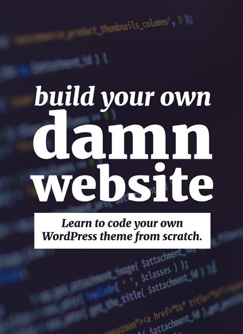 how to code your own wordpress theme
