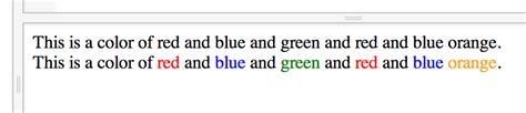how to color a specific word in html