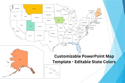 how to color code a us map in powerpoint