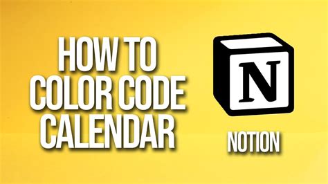 how to color code calendar in notion