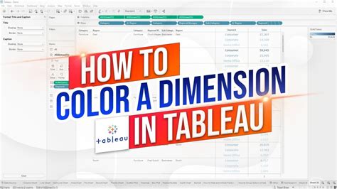 how to color code dimension in tableau