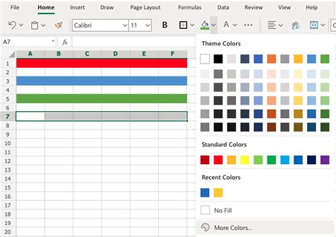 how to color code lines in excel