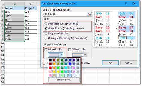 how to color duplicate values in excel