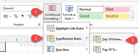 how to color max value in excel