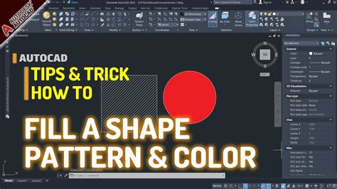 how to color shapes in autocad
