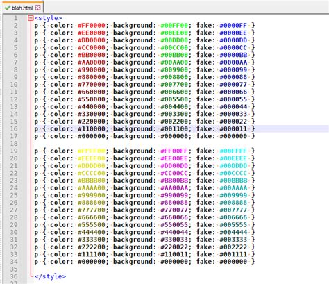 how to color text in notepad ++