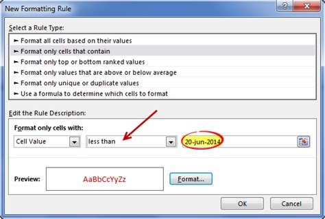 how to colour code overdue dates in excel