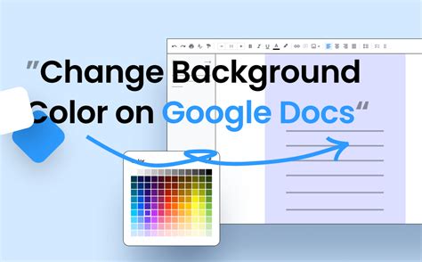 how to colour the background in google docs