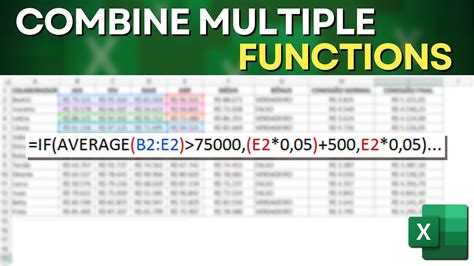 how to combine 2 if functions in excel