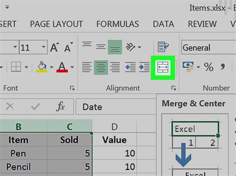 how to combine cells in excel mac