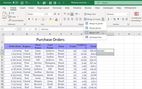 how to combine data from different rows in excel