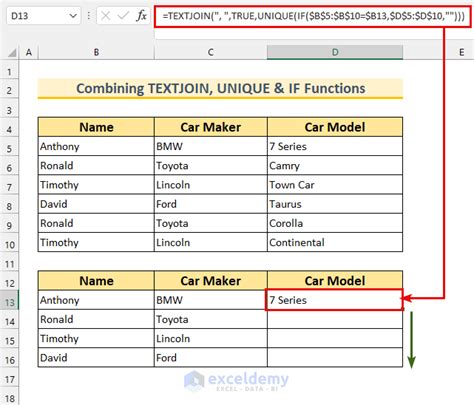 how to combine duplicate rows in excel without losing data