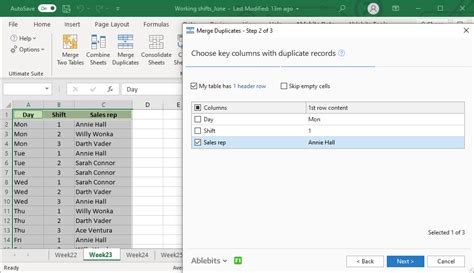 how to combine duplicate rows into one in excel