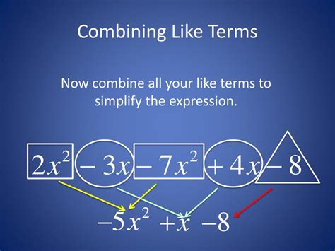 how to combine like terms examples
