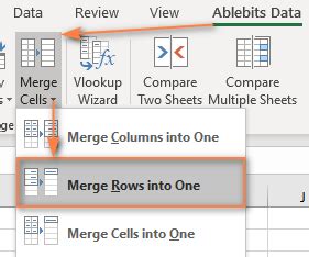 how to combine multiple rows into one row in excel without losing data