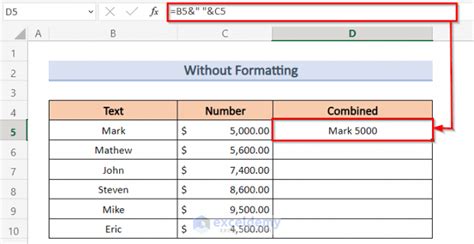 how to combine numbers in excel