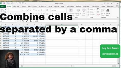 how to combine numbers in excel separated by comma