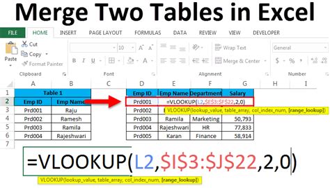 how to combine two data tables in excel