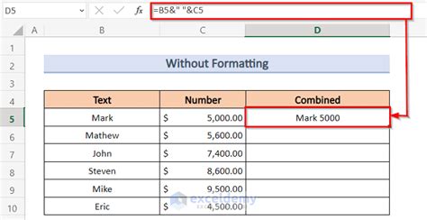 how to combine two numbers in one cell excel