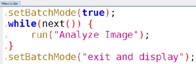 how to comment in imagej macro