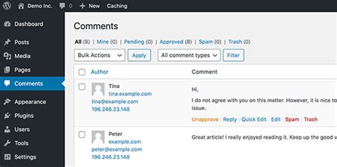 how to comment in wordpress