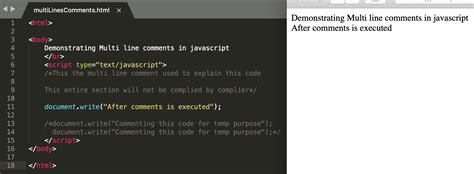 how to comment out highlighted code in javascript