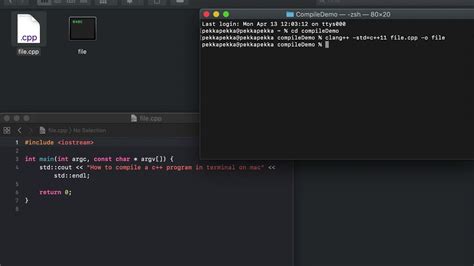 how to compile c code on mac