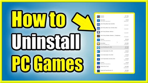 how to completely delete games on pc