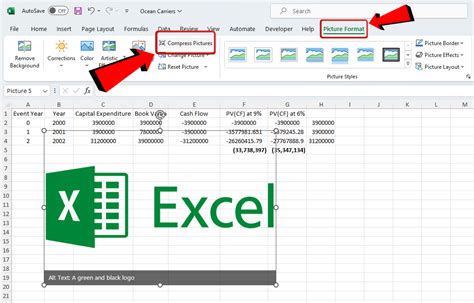 how to compress a excel spreadsheet