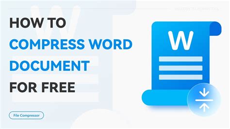how to compress a word document for free