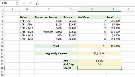 how to compute balance in excel