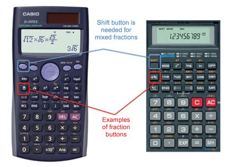 how to compute fraction in calculator
