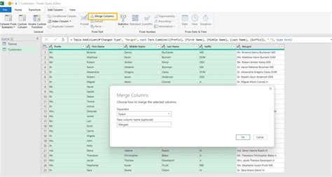 how to concatenate fields in power query