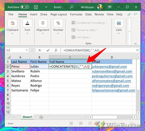 how to concatenate text in excel