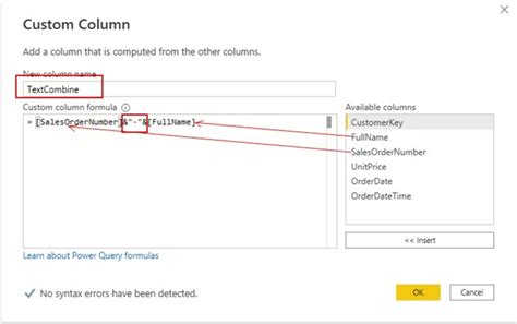 how to concatenate two columns in excel power query