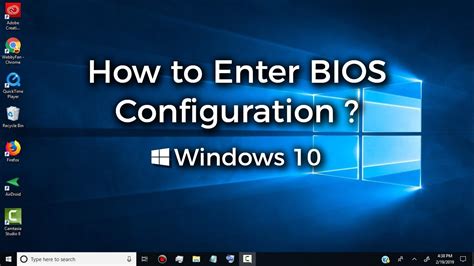 how to configure bios settings windows 10