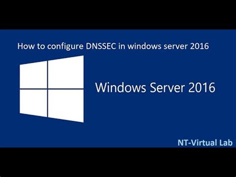 how to configure dnssec in windows server 2016