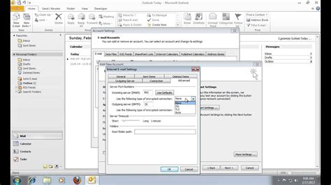 how to configure outlook 2010 with gmail