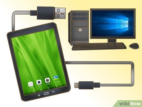 how to connect android tablet to pc via usb