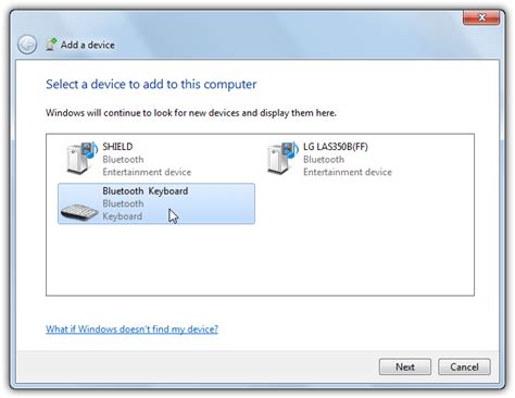 how to connect bluetooth keyboard windows 7