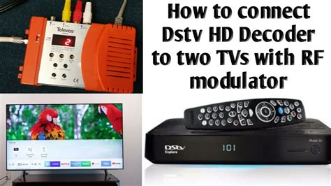 how to connect dstv decoder to 2 tvs with different channels