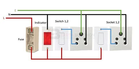 how to connect indicator light in switch board