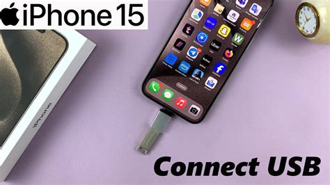 how to connect iphone 15 to computer with usb