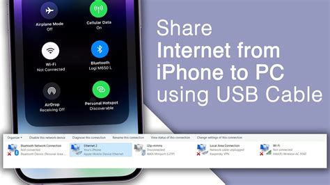 how to connect iphone to pc using internet data