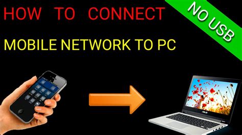 how to connect mobile network in pc