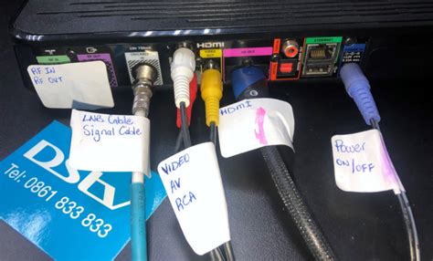 how to connect optical cable to dstv decoder