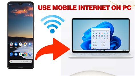how to connect pc to internet with phone