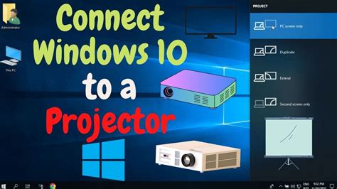 how to connect projector to desktop windows 10