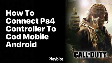 how to connect ps4 controller to cod mobile android