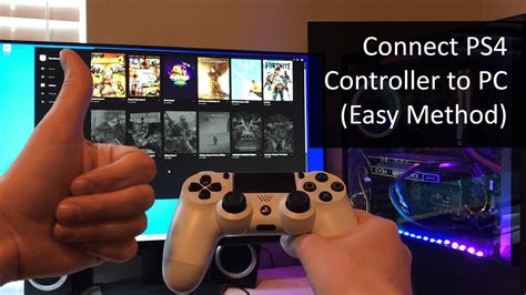 how to connect ps4 controller without bluetooth to pc